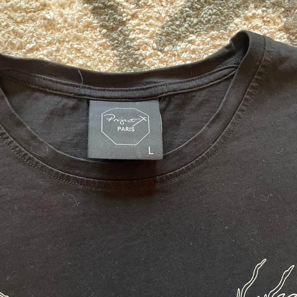 Project x Paris size large Black and silver dragon graphic tee Men's T-Shirt - Picture 5 of 8